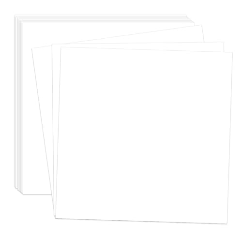 Papier cartonné blanc 30,5 x 30,5 cm anti-gondolement pour loisirs créatifs réussis