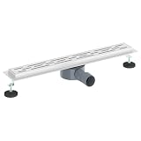Edelstahl 304 Duschablauf Rechteckig 60 cm Silber