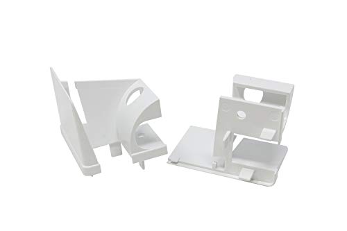 Schüco - Embudo de entrada de DIWARO.®, para rieles de guía de persianas de plástico, precio por par, color blanco