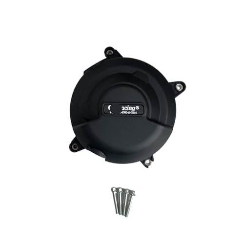 Couvercle stator Trident 660 anti-choc et capot moteur aspect carbone gauche