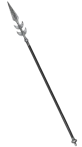 Spartan Spear 63In Medieval Roman Plastic Spear Prop Costume Accessory Weapon Cosplay Vikings Role Play Decoration for Halloween Party
