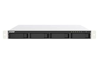 Qnap TS-453DU-4G J4125 4 GB/Intel® Celeron® J4125 Quad-Core 2,0 GHz / 2 x SO-DIMM DDR/PCIe-Erweiterung / 2 x 2,5 GbE RJ45 / HDMI-Ausgang / 1U Rackmount