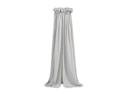 Jollein Veil Vintage 155cm - Create a Cozy Haven for Your Baby's Nursery - Baby Crib Canopy Curtains - Baby Nursery Decor - Baby Items Must Have - Soft Grey
