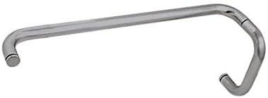 CRL BM Brushed Nickel 6" Pull Handle 18" Towel Bar Combination Without Metal Washers
