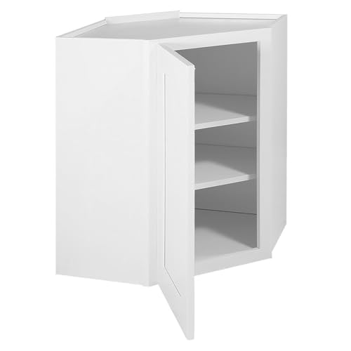 Image of Design House Brookings Kitchen Corner Wall Cabinet, 24 inch, White
