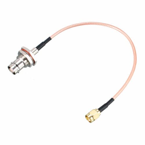 SMA Male to BNC Female Bulkhead RF Coaxial Cable RG316 Coax Cable 8 Inch