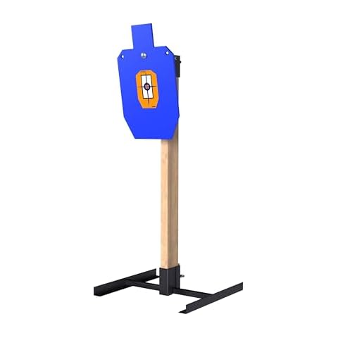 ATFLBOX 1/2 inch Thick AR500 Steel Target Stand System, 12" x 20" Torso Shooting Target with 2x4 Target Stand Kit Cover