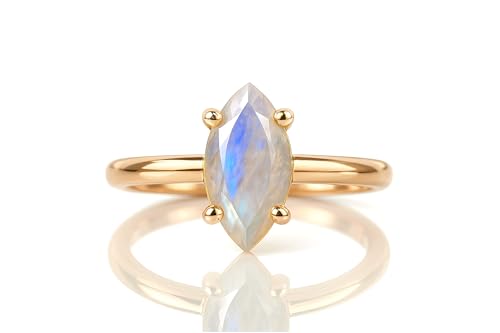 Bague pierre de lune : le cadeau de promesse parfait