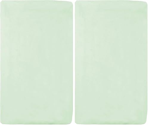 Image of American Baby Company 100% Natural Cotton Fitted Cradle /Bassinet Sheet 36 inch x 18 inch - Soft, Breathable & Hypoallergenic Bed Sheet, Green, Neutral for Boys & Girls (Pack of 2)
