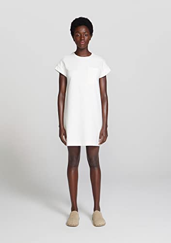 Vestido Básico Curto Em Malha Com Bolso
