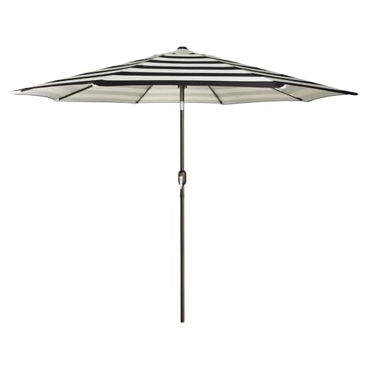 Best in pool umbrella for sun shelf Elegant 9FT Black and Ivory Patio Umbrella