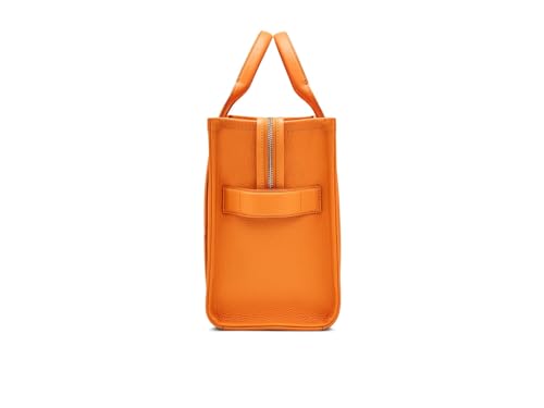 Image of Marc Jacobs, Womens, The Leather Medium Tote Bag, Tangerine, One-Size