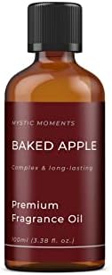 Mystic Moments | Baked Apple Fragrance Oil 100ml - Perfect for Soaps, Candles, Bath Bombs, Oil Burners, Diffusers and Skin & Hair Care Items. - Perfect for Soaps, Candles, Bath Bombs, Oil Burners, Diffusers and Skin & Hair Care Items