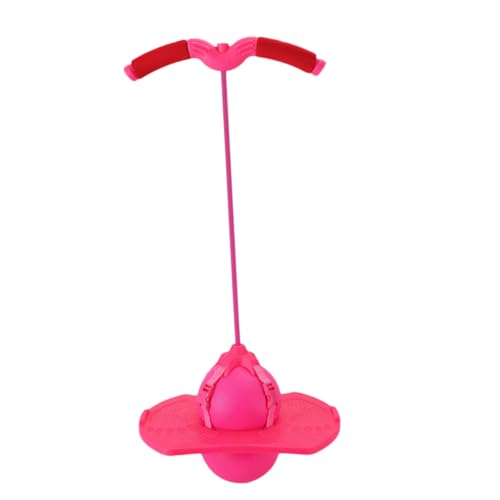 Ballon de saut avec poignée rose pour le sport extérieur des enfants