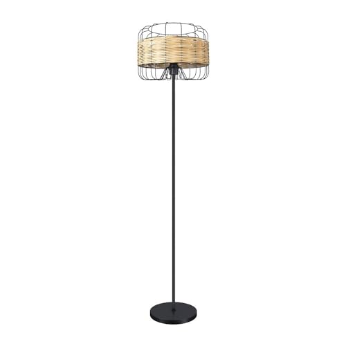 FABRILAMP Pie Salon Zenda 1xe27 Forja/Ratan 150x35x35 Cm