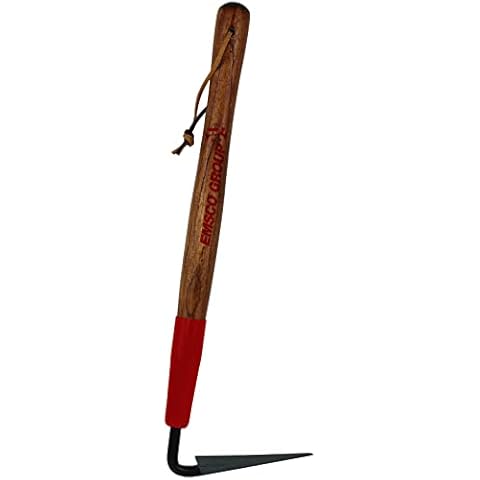 Emsco Group 1662-1 15 Inch Forged Hand Warren Hoe Miniature Gardening Tools, Wood Cover