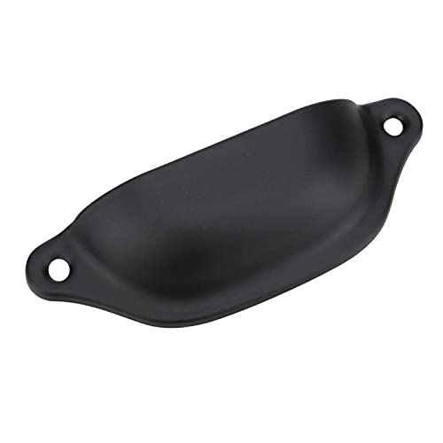 Fydun Antike Pull, Vintage Shell Shape Pulls, Pull Griffe für Schrank Schublade Tür Bücherregal Schrank Schublade(schwarz)