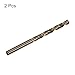 uxcell 7.6mm Drilling Dia Straight Shank High Speed Steel Cobalt Metric Twist Drill Bit Rotary Tool 2pcs
