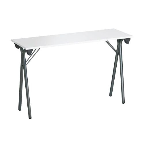 Table de formation pliante grise 120x40 bureau réunion et conférence