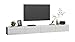 Television 240 cm TV 65 Pouces TV 240 cm Meuble Tele Industriel Longueur 240 cm TV étagère Board Suspendu TV 55 Pouces lowboard TV Table 2 Couleurs Blanc Brillant accrochage/Support 4housedesign®