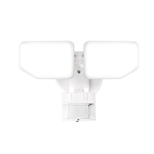 AWSENS 30W LED Motion Sensor Security Light Outdoor, 2 Head Adjustable, 180 Degree, 2600 LM, 5100 K...
