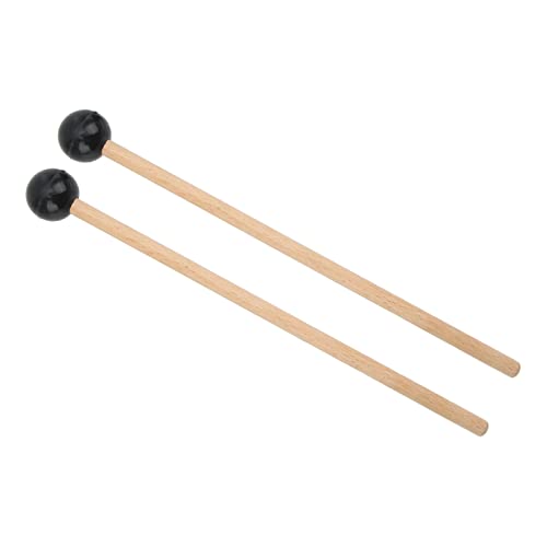 Fydun 1 par de baquetas para percusión con cabeza de goma, instrumento musical para batería y mallets (tamaño grande, 200x130x65 mm) miniatura 5
