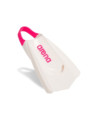 Image of Arena Unisex Adult Powerfin Pro II Swim Training Fins Men and Women Silicone Short Blade Flippers Left-Right Customized, Sizes 4.5-13.5