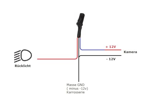 Signalfilter +12Volt für Rückfahrkamera an getaktete Strom Canbus