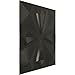 Ekena Millwork 19 5/8"W x 19 5/8"H Nikki EnduraWall Decorative 3D Wall Panel, Gloss Deep Slate (Covers 2.67 Sq. Ft.
