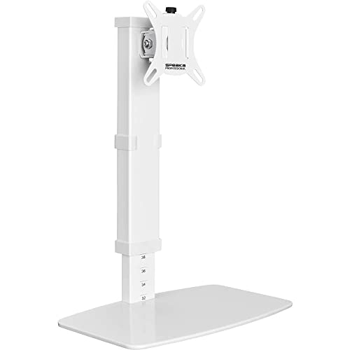 Speaka Professional Sp-Tms-201 1 Parte Piedistallo Per Monitor 43,2 Cm (17) - 81,3 Cm (32) Bianco Regolabile In Altez
