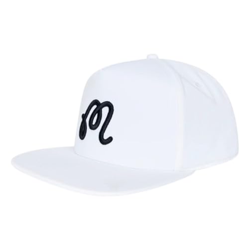 [Malbon Golf] �}���{���S���t �����Y �L���b�v �X�i�b�v�o�b�N 5�p�l�� �����\ ���S �����|�C���g �t���b�g�o�C�U�[ �V���v�� �X�q �M�t�g �S���t M-9424 WHITE ONE_SIZE [���s�A���i]