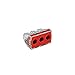 WAGO 773-173 Transparent HOUSING, Push Wire Connector for Junction Boxes, RED FACE, 3-Conductor, 50 Count, AWG 10