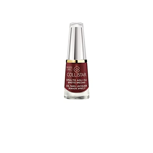 Collistar Smalto agli Oli Effetto Specchio, n. 323 Borgogna, Smalto con oli ristrutturanti e nutrienti, Colore intenso a lunga durata, Finish brillante, con Olio di Argan e Jojoba, 6 ml