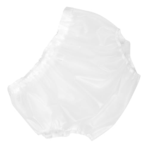 TOVINANNA Reusable Nighttime Training Pants Waterproof Tpu Diaper Cover Leakproof Pants for Men Women White
