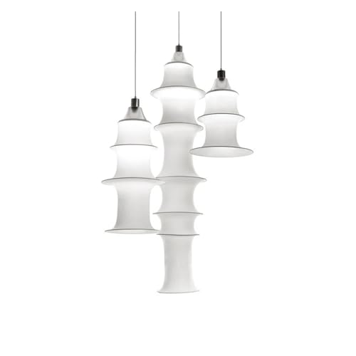 Lampe LED suspendue en tissu pour ambiance chaleureuse de loft moderne