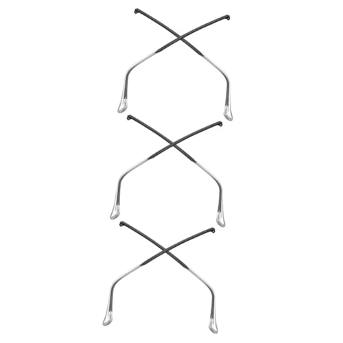 NOLITOY 3 Pairs Eyeglass Parts Replacement Comfortable Metal Temple Legs for Glasses Repair Includes Repair Kit