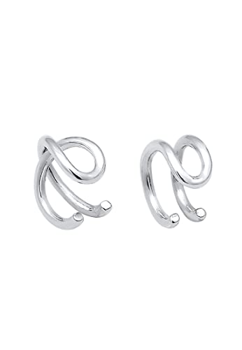 Elli Orecchini Donna Set Earcuff Tendenza In Argento Sterling 925 - 4