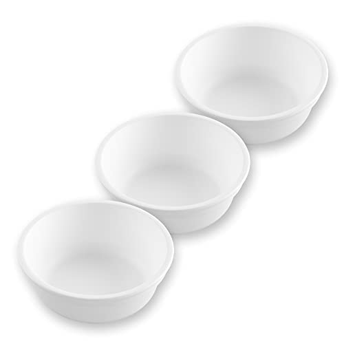 Re-Play Made in USA 12 Oz. Reusable Plastic Bowls, Pack of 3 Without Lid - Dishwasher and Microwave Safe Bowls for Snacks and Everyday Dining - Toddler Bowl Set 5.75