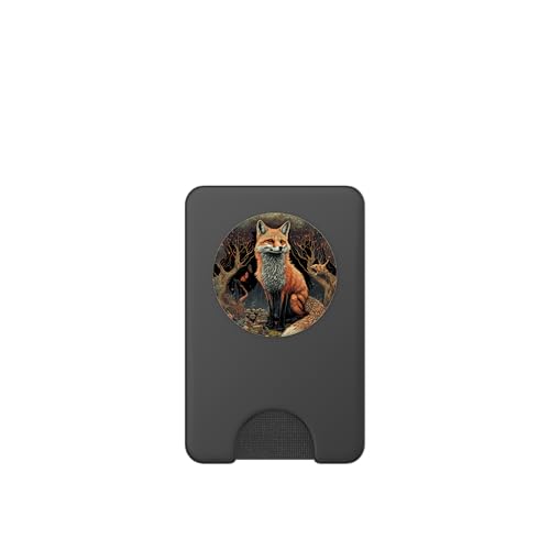 Cottagecore Renard esthétique dans la forêt PopSockets PopWallet pour MagSafe – vue 2