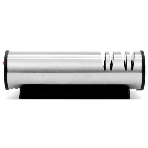 TVTKE電動研ぎ器 家庭用 プロ仕様 ワンタッチ研ぎ 包丁・ハサミ両用 セラミック砥石 丸洗い可 安全設計 料理初心者/に最適 キッチン・キャンプ用 (電動包丁研ぎ器)