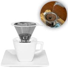 Filtro De Café Coador Inox 103 Reutilizável Peneira Dupla
