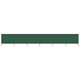 Material: Vlies, Holz vidaXL Windschutzgewebe Faltbar Windschutz Sichtschutz Sonnenschutz Camping Balkon Terrasse Garten Zaun Strand 6-TLG. 800x120cm Grün