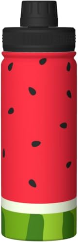 スイカ柄 果物 レッド アニメ 水筒 真空断熱 保温 保冷 スポーツボトル 人気 ステンレスボトル スポーツ飲料対応 漏れない 直飲み530ml 男の子 女の子 おしゃれ 大人 子供 グッズ キャラクター 雑貨 zj140