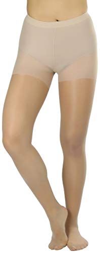 Image of ToBeInStyle Women's Control Top Sheer Footed Pantyhose Hosiery Tights Stockings