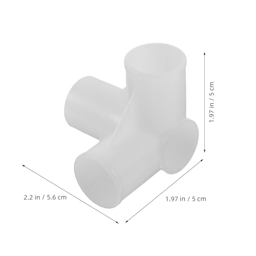 Conector para Armario de Plástico 22mm de T de 3 Vías Unión de Repuesto 20 Piezas 3
