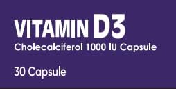 Vitamin D3 1000 IU - 30 Capsules - High Potency, Easy to Swallow Pure Vitamin D Softgel Capsules - Vitamin D3 Supplements Helps Boost Health and Immune System