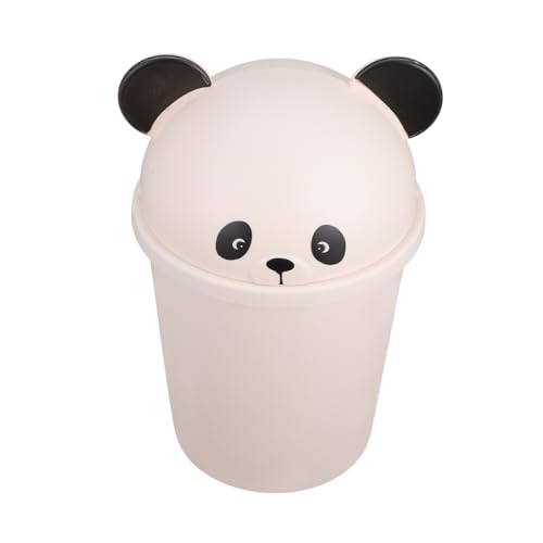 Corbeille papier capacité 10l panda Cabilock poubelle de dessin animé plastique