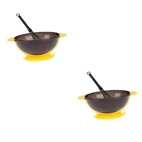 FRCOLOR 4 Juegos juego de cuencos para teñir el cabello frustrar tazón para teñir el cabello bol bochas teñido hair topper hair dye tazones para teñir agitador de tinte para el cabello