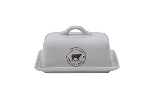 Creative Co-Op DA5366 Stoneware Butter Dish thumb #5