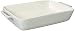LE REGALO HW1224 Rectangular Stoneware Baking Dish, 13.5x8.25x2.5, White
